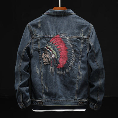 Denim Jacket with Design