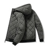 Men's Hooded Quilted Bomber Jacket