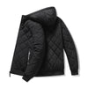 Men's Hooded Quilted Bomber Jacket