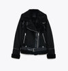 Faux Shearling Aviator Jacket